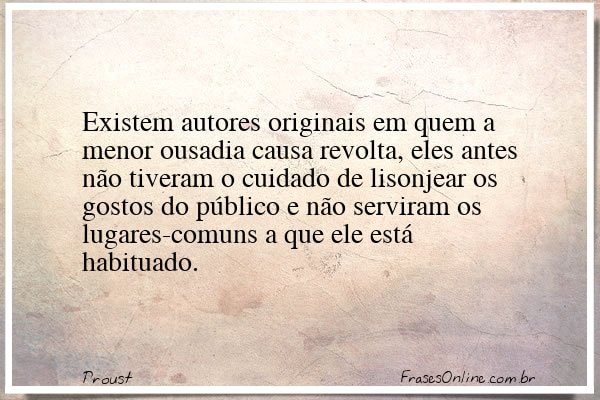 Frase de Proust