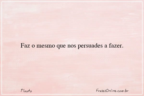 Frase de Plauto