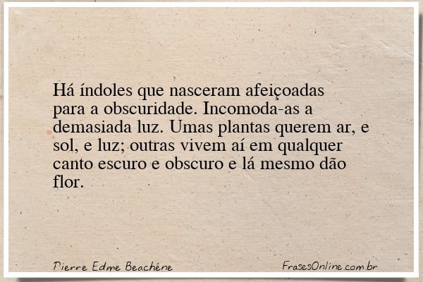 Frase de Pierre Edme Beachêne