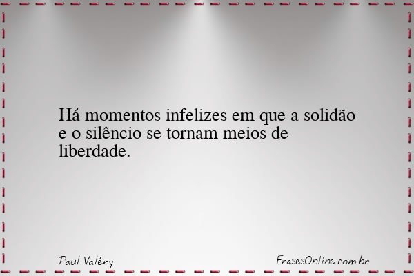 Frase de Paul Valéry