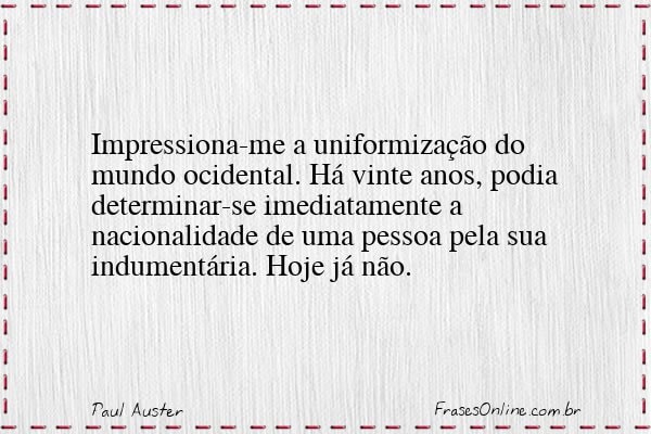 Frase de Paul Auster