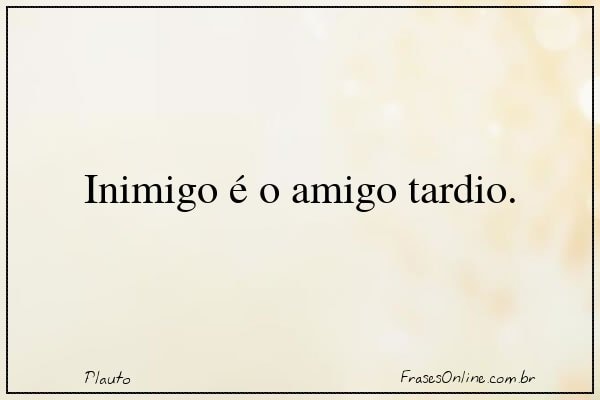 Frase de Plauto