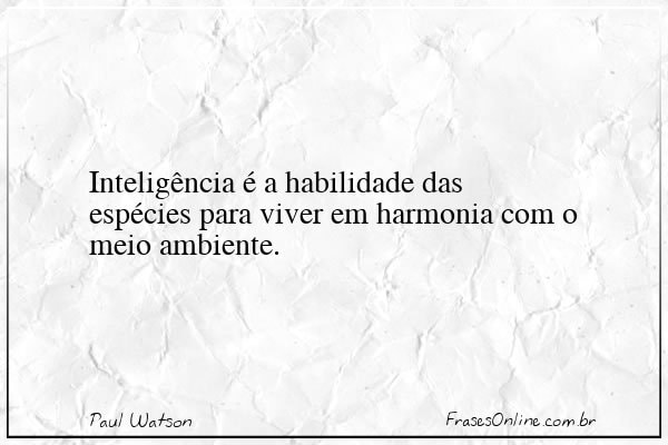Frase de Paul Watson