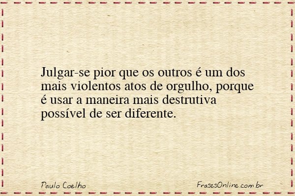 Frase de Paulo Coelho