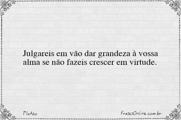 Frase de Platão
