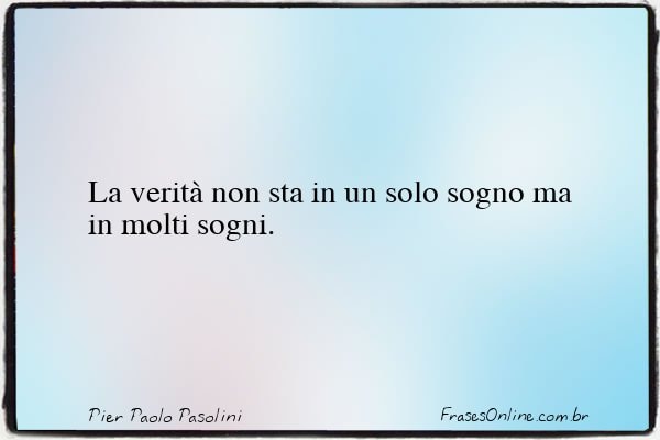 Frase de Pier Paolo Pasolini