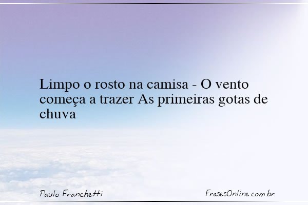 Frase de Paulo Franchetti