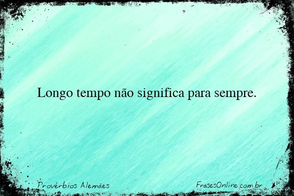 Frase de Provérbios Alemães