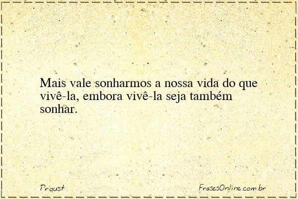 Frase de Proust