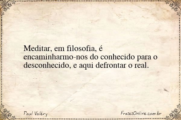 Frase de Paul Valéry