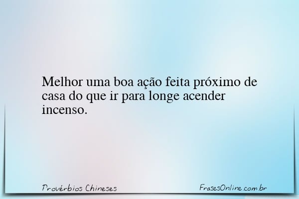 Frase de Provérbios Chineses