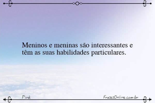 Frase de Pink