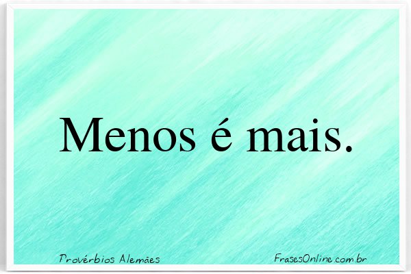 Frase de Provérbios Alemães
