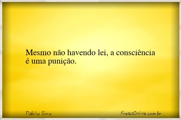 Frase de Públio Siro