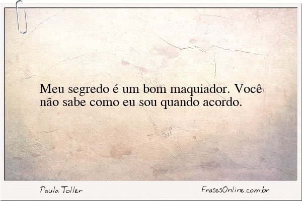 Frase de Paula Toller