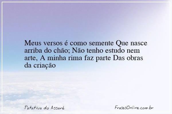 Frase de Patativa do Assaré