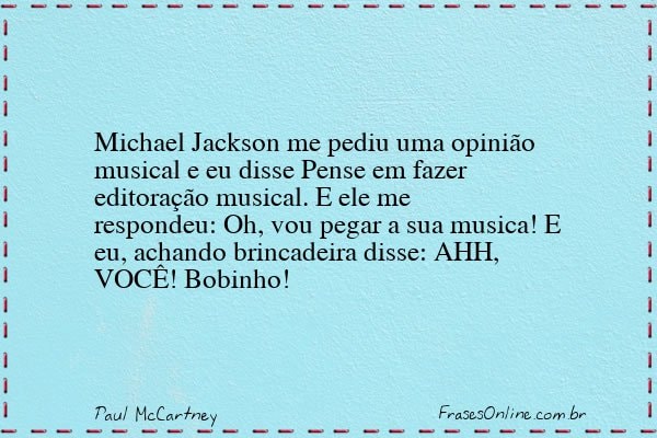 Frase de Paul McCartney