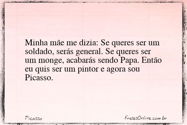 Frase de Picasso
