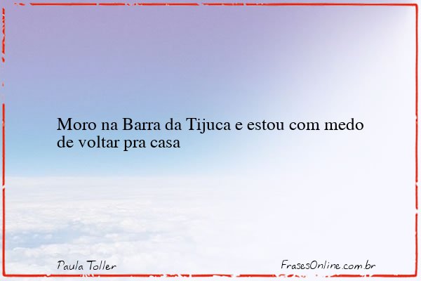 Frase de Paula Toller