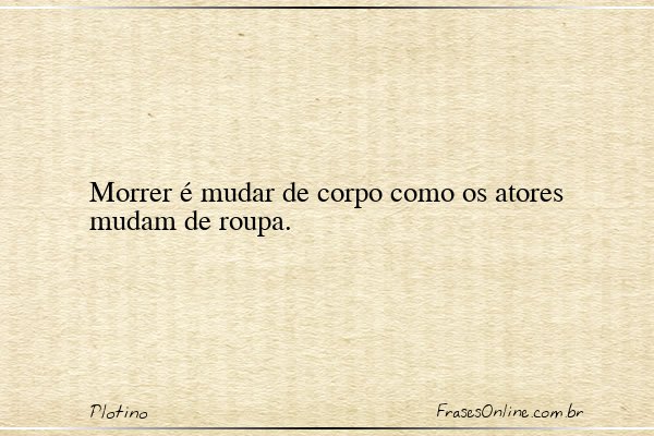 Frase de Plotino