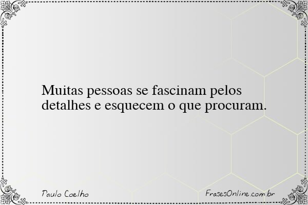 Frase de Paulo Coelho