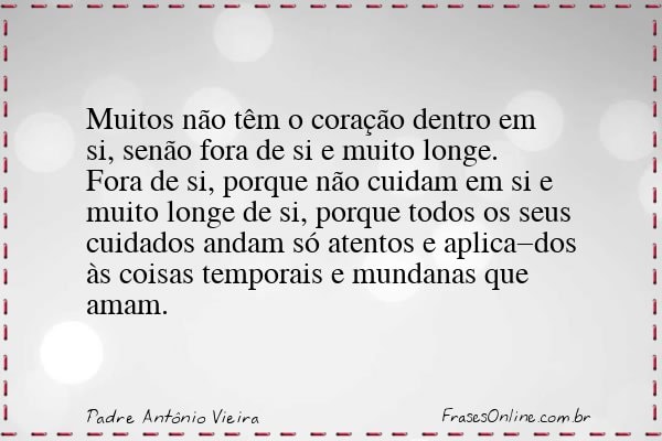 Frase de Padre Antônio Vieira