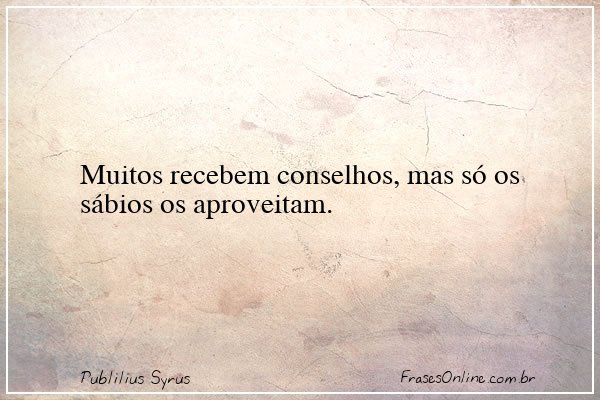 Frase de Publilius Syrus