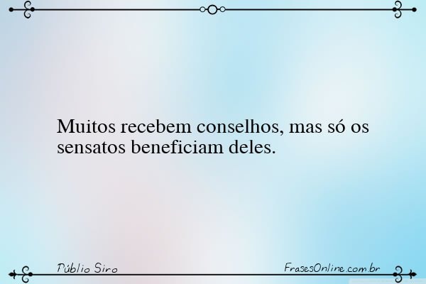 Frase de Públio Siro