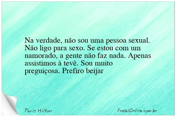 Frase de Paris Hilton