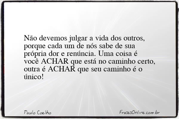 Frase de Paulo Coelho