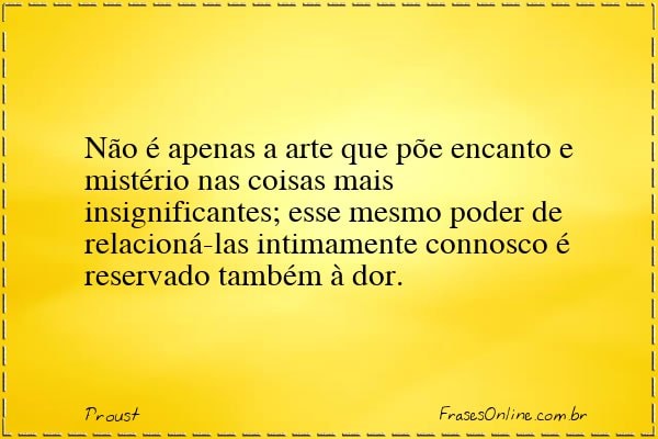 Frase de Proust