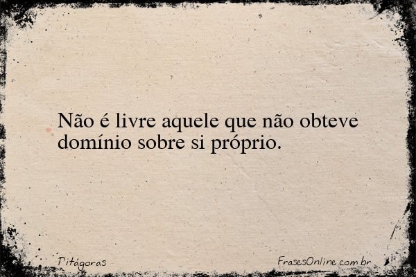 Frase de Pitágoras