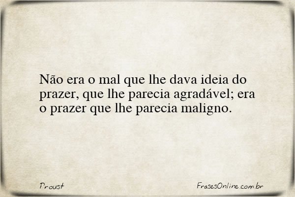 Frase de Proust