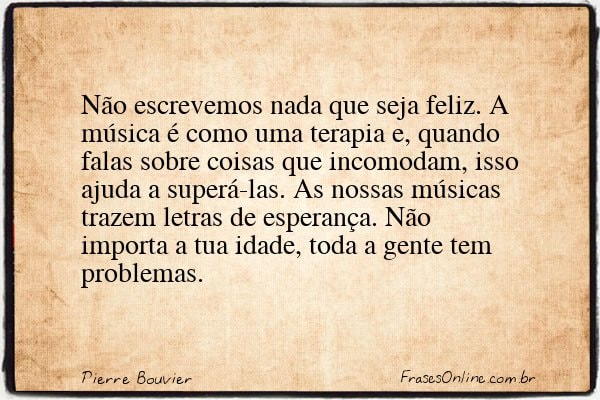 Frase de Pierre Bouvier