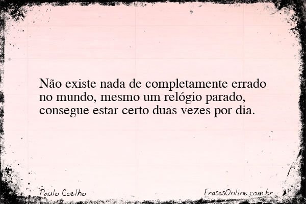 Frase de Paulo Coelho
