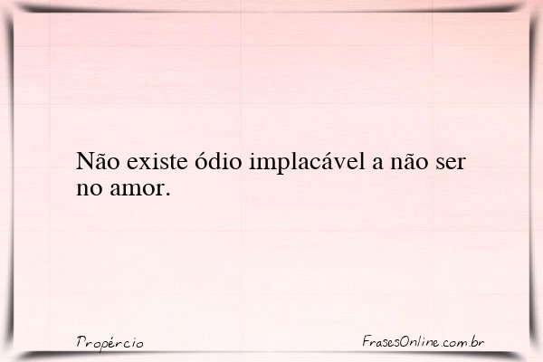 Frase de Propércio