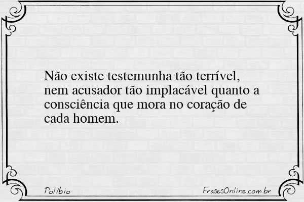 Frase de Políbio