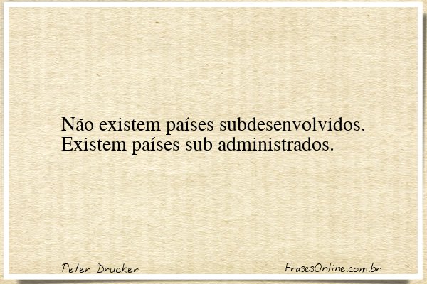 Frase de Peter Drucker