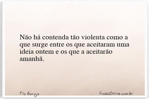 Frase de Pío Baroja