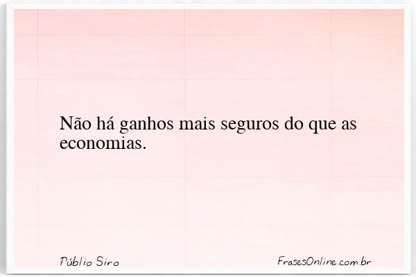 Frase de Públio Siro