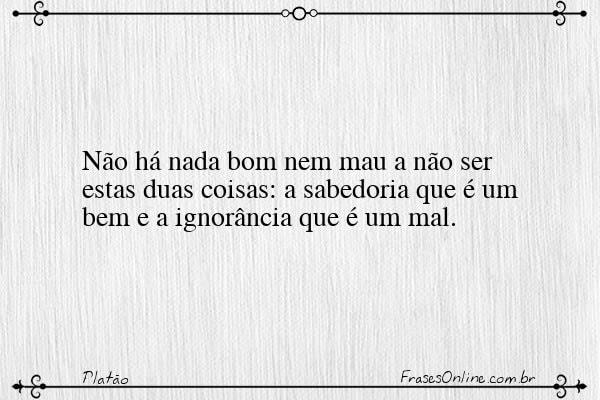 Frase de Platão