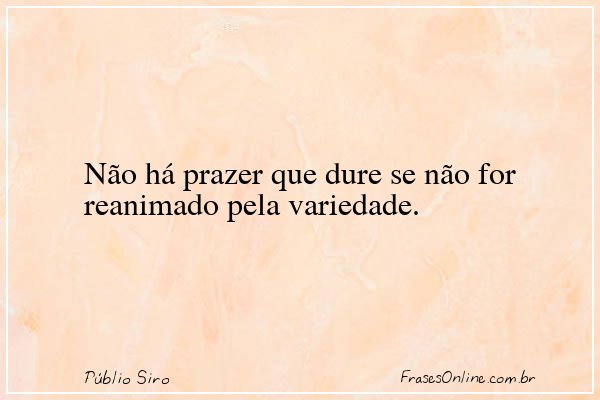 Frase de Públio Siro