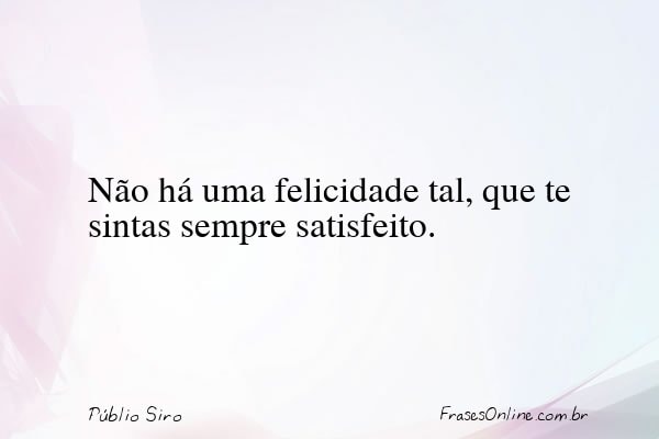 Frase de Públio Siro