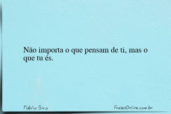 Frase de Públio Siro