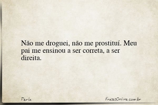 Frase de Perla