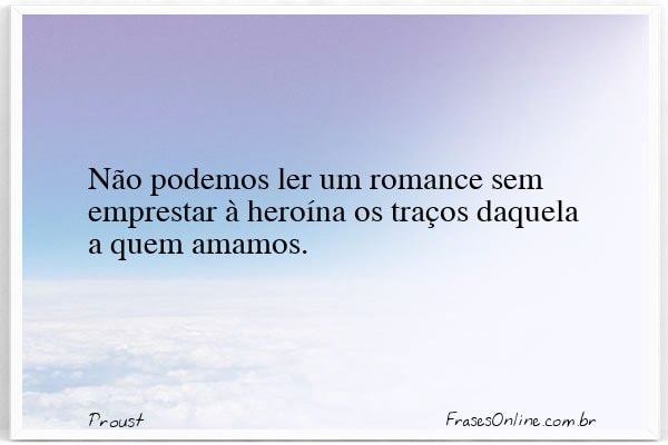 Frase de Proust