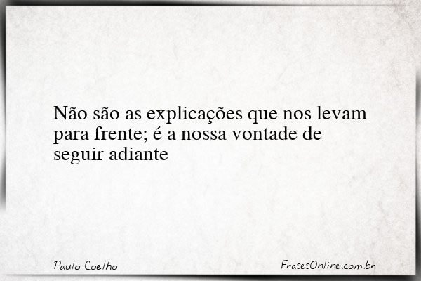 Frase de Paulo Coelho
