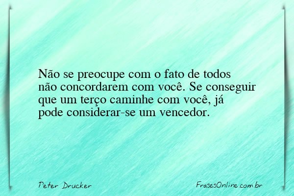 Frase de Peter Drucker