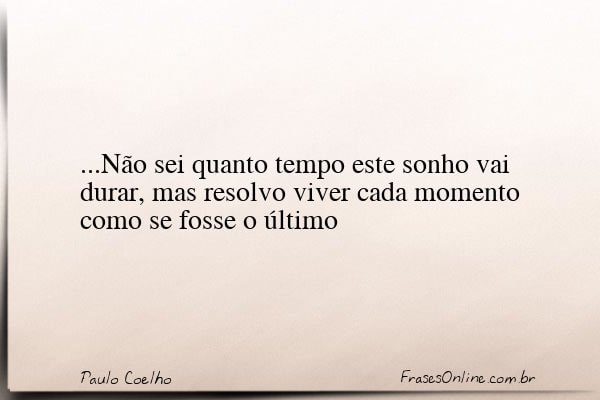 Frase de Paulo Coelho