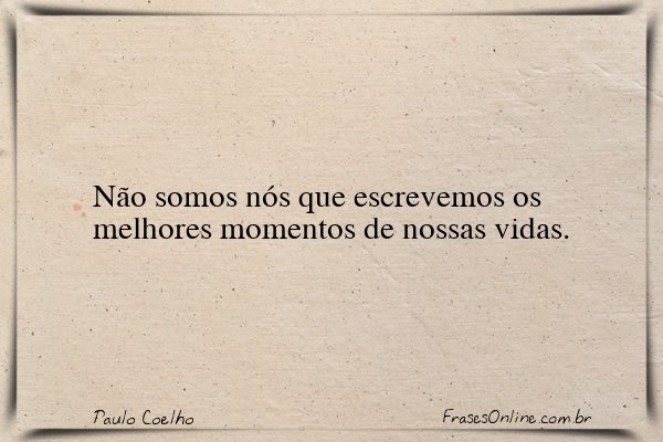Frase de Paulo Coelho